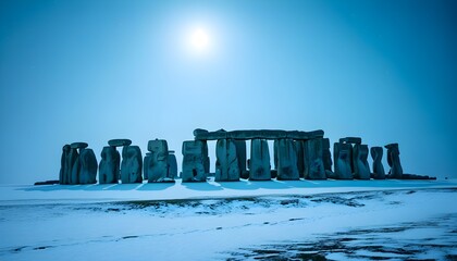 Enigmatic Stonehenge Under the Milky Way: A Nighttime Marvel in England