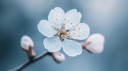 Wall Mural - Delicate White Blossom