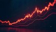 © Robiul - A stock market or cryptocurrency trading chart with candlestick patterns against a dark background, indicating price fluctuations and trends