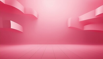 Wall Mural - light pink gradient background blurred texture white header backdrop banner poster