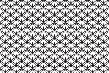black and white pineapple pattern logo vector illustration