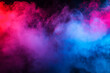© Rangga Bimantara - A vibrant display of colorful smoke in shades of pink and blue, creating an abstract and dynamic visual effect.