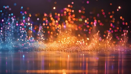 Leinwandbilder - Blue and orange hues collide in a dynamic burst of color.