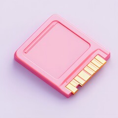 Stylish 3D Memory Card Icon for Digital Photography and Storage Solutions