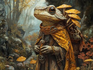 Poster - A Toad on a Journey Through the Enchanted Forest