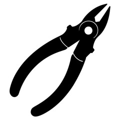 Pliers  silhouette vector illustration design
