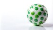 © Chanchai - Pattern of green cute spots on a white background ball paint panoramic