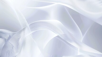 Poster - White_technology_geometric_gradient_lines_curves