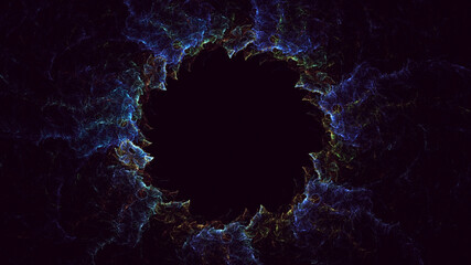 Wall Mural - 3d manual rendering abstract round light background. its not ai generatd illustration.