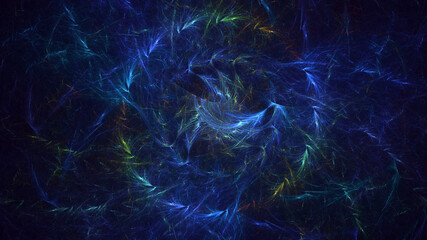 Wall Mural - 3d manual rendering abstract fractal light background. its not ai generatd illustration.