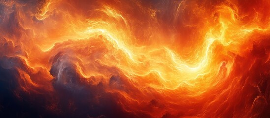 Poster - Abstract fiery background with swirling, glowing energy.