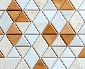 A seamless mosaic pattern in ceramic tile for an interior design