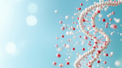 Poster - A detailed illustration of a DNA strand with labelled components, highlighting the chemical structure and functional groups.