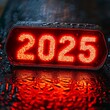 © Nikolai - New Year banner and poster red 2025 year