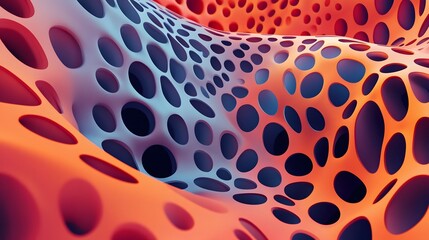 Bright background with a volumetric pattern and print. 3d illustration, 3d rendering. 