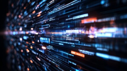 Abstract Digital Data Stream.