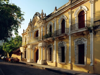 vibrant colors and intricate details define salvadoran spanish colonial architecture in san salvador