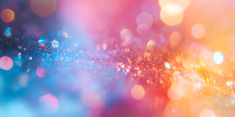 Color Spectrum Bokeh: Abstract Light Particles in Vivid Hues