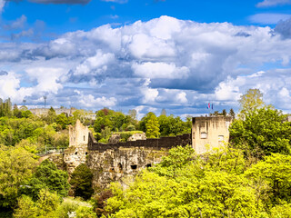 Wall Mural - Street view of downtown Luxembourg