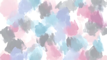 Wall Mural - Abstract Watercolor Background with Soft Pastel Colors   Blue  Pink  Grey