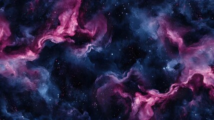 Canvas Print - Abstract Space Galaxy Nebula Background with Stars