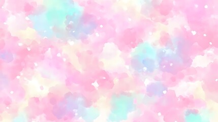 Poster - Abstract Watercolor Background Pastel Pink Blue Yellow