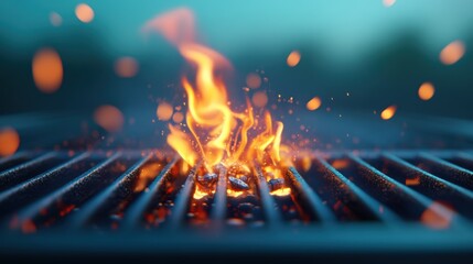 A close up shot of fuel being ignited, showcasing the flames and smoke produced during combustion, emphasizing the energy released.