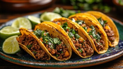 Canvas Print - Delicious Mexican Tacos