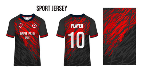 Wall Mural - Sport jersey design fabric textile for sublimation.