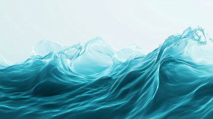 Abstract water ocean wave, blue, aqua, teal texture. Blue and white water wave web banner Graphic Resource as background for ocean wave abstract. Vita backdrop for copy space text
