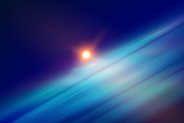 Wall Mural - rainbow crystal star. crystal ray light, sun shines rainbow red yellow and blue color. optical fire 