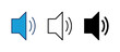 © AAVAA - Speaker icon vector. volume icon vector. loudspeaker icon vector. sound symbol
