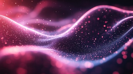 Wall Mural - Abstract Glow Particles