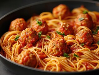 Poster - Spaghetti and Meatballs with Sauce