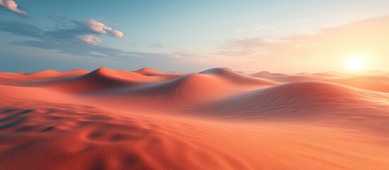 Sticker - Golden Sunset Over Desert Dunes