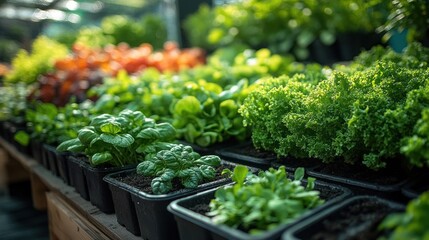 Wall Mural - Fresh Green Garden Produce