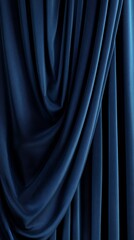 Blue velvet curtain backdrop, elegant drapery