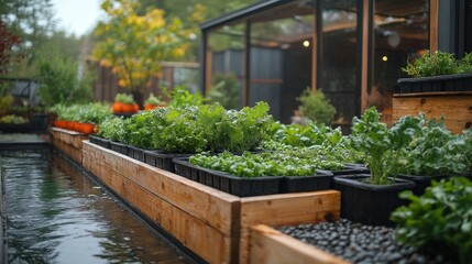 Canvas Print - Urban Garden Pond