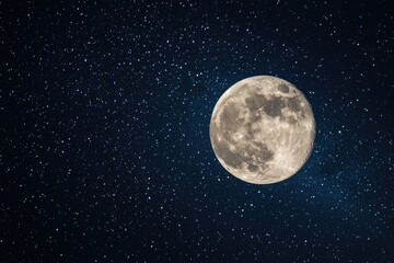 Wall Mural - full moon at night
