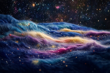 Wall Mural - stars and nebula galaxy universe starry night background