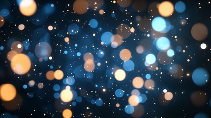 Wall Mural - abstract digital background with blue and orange lights ,closeup,realistic photography,