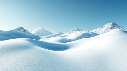 Snowy Mountain Landscape