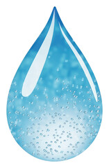 Canvas Print - PNG Water drop icon transparent shape art.