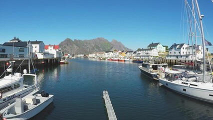 Wall Mural - The Henningsvær at Lofoten islands, Norway