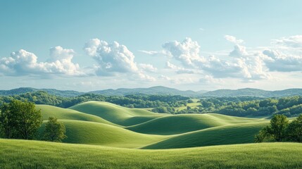 Canvas Print - Rolling Hills Landscape