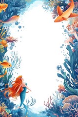 Poster - Underwater concept invitation template