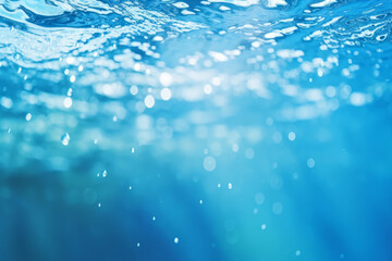 processed collage of blue water material texture in sunlight. background for banner, backdrop