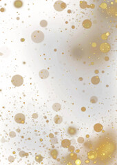 Wall Mural - Black background with golden falling glitter lights space astronomy lighting.