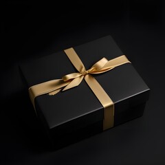 gift box for luxury present or black friday concept backdrop