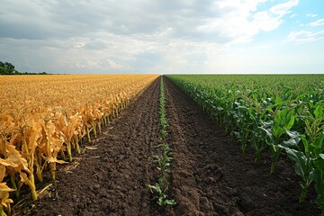 Wall Mural - Cornfield Divided